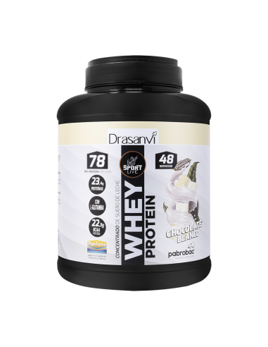 Whey Protein Concentrado de Chocolate Branco 1450G Sport Live Drasanvi