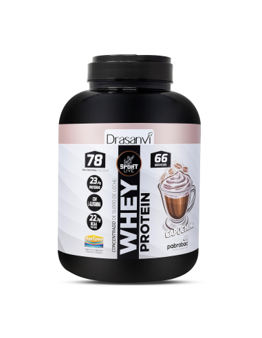 Whey Protein Concentrado Cappuccino 750G Sport Live Drasanvi