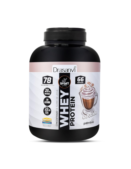 Whey Protein Concentrado Cappuccino 750G Sport Live Drasanvi