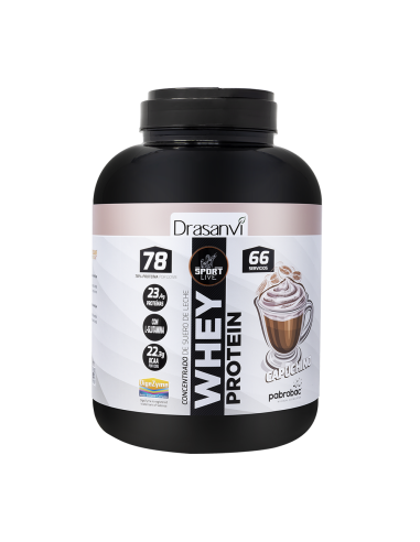Whey Protein Concentrado Cappuccino 2Kg Sport Live Drasanvi