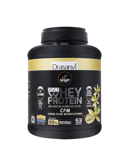 Whey Protein Isolado Baunilha 1.6Kg Sport Live Drasanvi