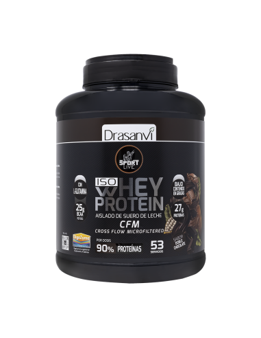 Whey Protein Isolado Duplo Chocolate 1.6Kg Sport Live Drasanvi