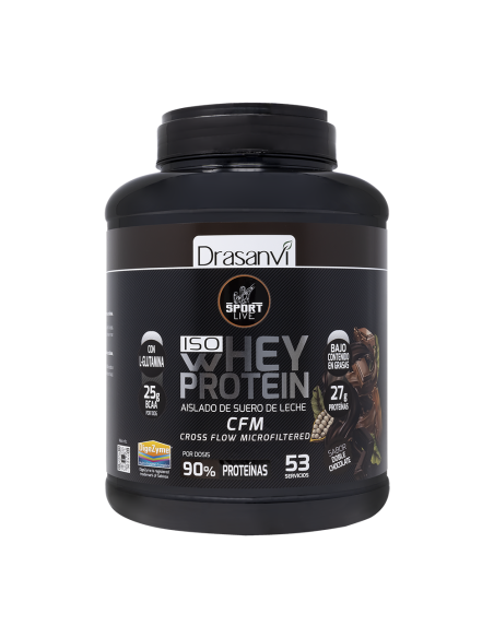 Whey Protein Isolado Duplo Chocolate 1.6Kg Sport Live Drasanvi