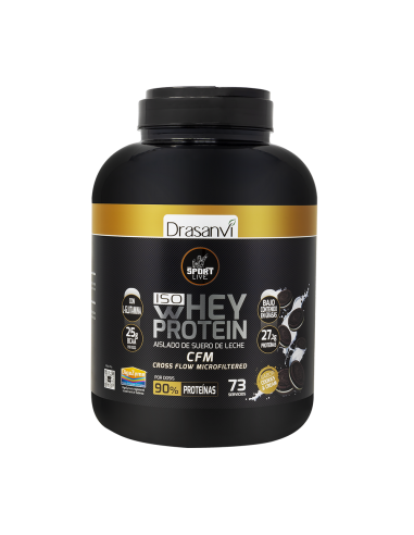 Whey Protein Isolado Biscoitos E Creme 2.2Kg Sport Live Drasanvi