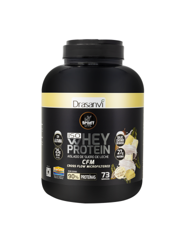 Whey Protein Isolado Choco Blanco 2.2Kg Sport Live Drasanvi