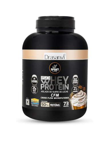 Whey Protein Isolado Cappuccino 2.2Kg Sport Live Drasanvi