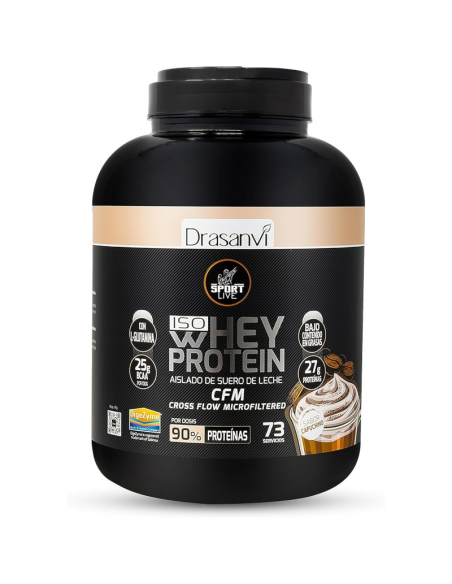 Whey Protein Isolado Cappuccino 2.2Kg Sport Live Drasanvi