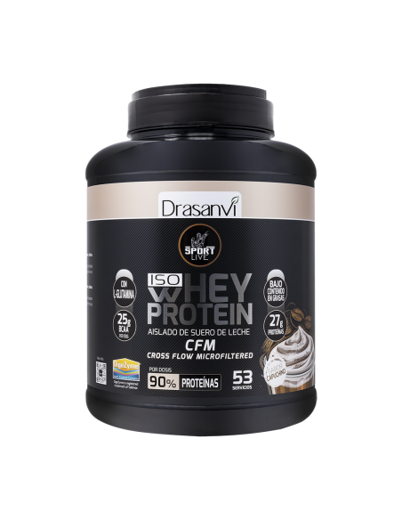 Whey Protein Isolado Cappuccino 1.6Kg Sport Live Drasanvi
