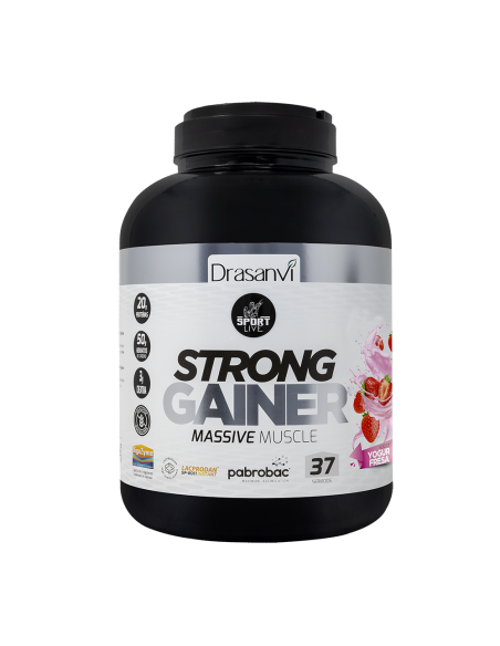 Ganho de Peso Iogurte Morango 3Kg Sport Live Drasanvi