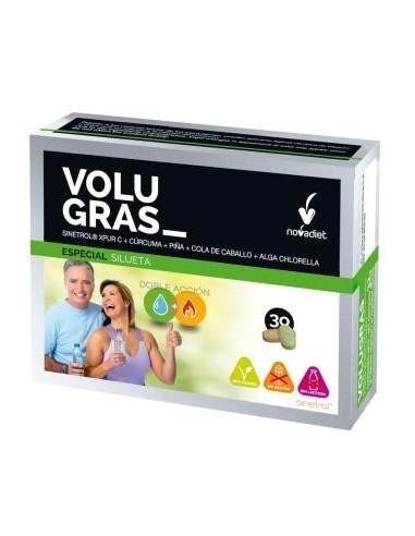 Pack 3x2 Volugras 30 comprimidos Novadiet - Oferta Especial