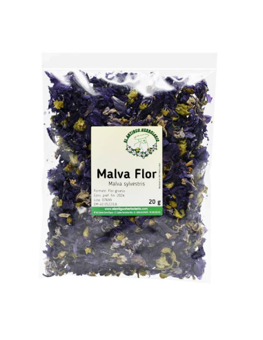 Pack 4x3 Malva Flor Bolsa 40g Plantis Artesanía Natural