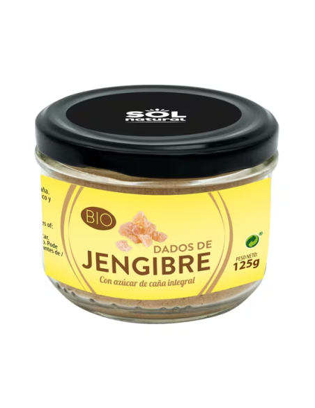 Jengibre Caramelizado en Dados Biolabrador  Sabor Natural