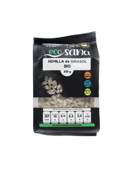 Semilla Girasol Bio 3Kg Ecosana  Natural y Saludable