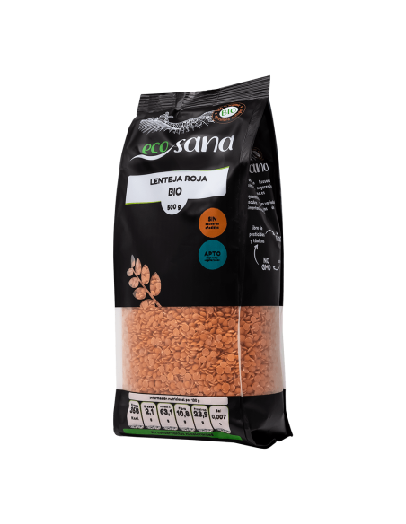 Lenteja Roja Coral Bio 5Kg | Calidad Natural Ecosana
