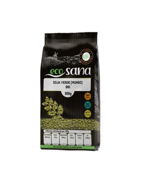 Judia Verde Bio Mungo 3Kg Ecosana  Natural y Saludable