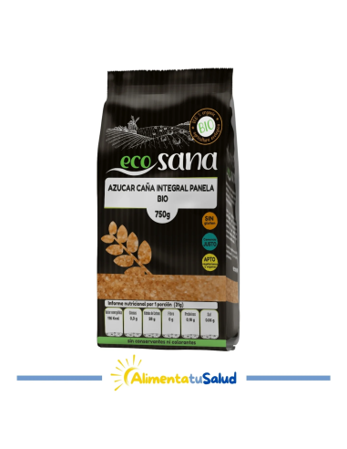Açúcar de Cana Integral Panela Orgânico 5Kg | Ecosana Natural
