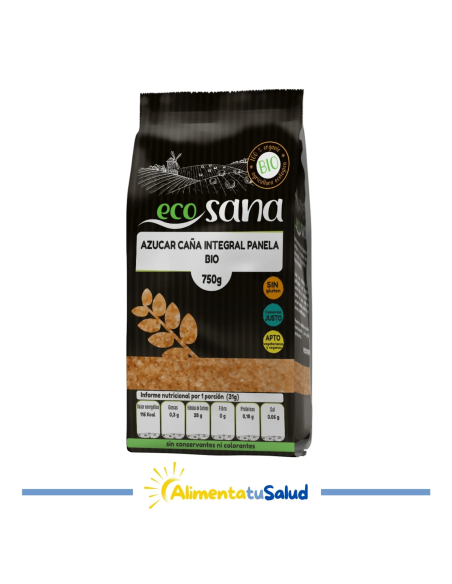 Açúcar de Cana Integral Panela Orgânico 5Kg | Ecosana Natural