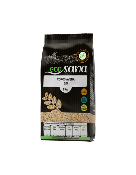 Flocos de Aveia Integral Bio 3Kg - Ecosana Natural
