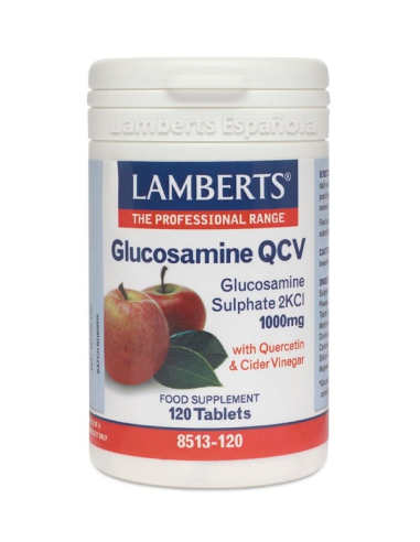 Pacote 5 Glucosamina QCV Lamberts 120 Pastilhas para Articulações