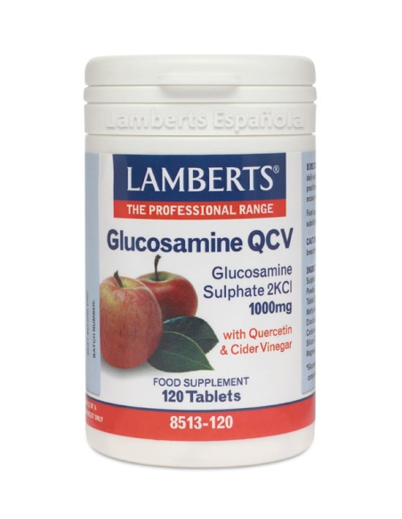 Pacote 5 Glucosamina QCV Lamberts 120 Pastilhas para Articulações