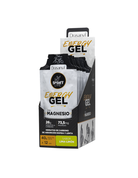 Gel Energético Lima Limón 40g Sport Live Drasanvi  Energía rápida