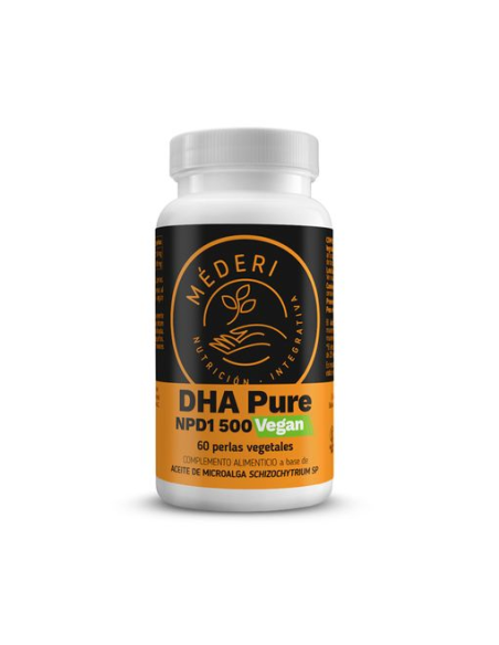 Dha Pure Npd1 500 Vegan Mederi  60 Perlas de Omega 3
