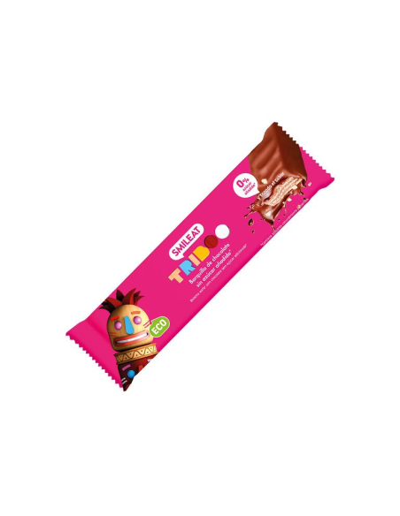 Barquillo Bio con Chocolate Smileat 40g  Snack Saludable