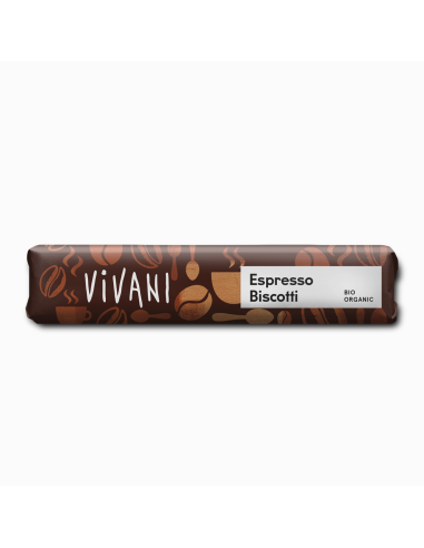 Espresso Biscotti Vivani: Barra de Café Orgânico e Chocolate
