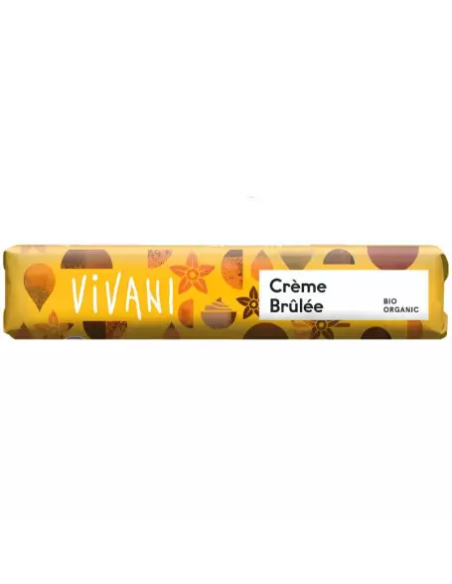 Barra Orgânica Vivani Crème Brûlée 40g - Chocolate ao Leite