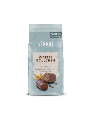 Wafer com Chocolate Orgânico 52% Vivani 125g - Delícia Natural