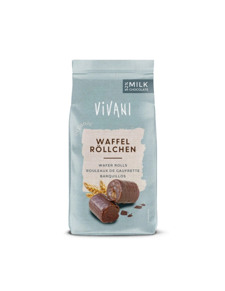Wafer com Chocolate Orgânico 52% Vivani 125g - Delícia Natural