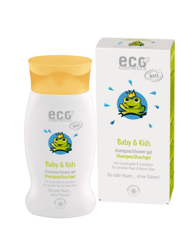 Shampoo e gel de banho Eco Baby & Kids 200ml, suave e natural