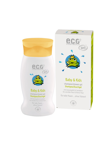 Shampoo e gel de banho Eco Baby & Kids 200ml, suave e natural