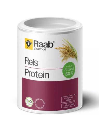 Proteína de arroz em pó Raab Vitalfood 125g natural