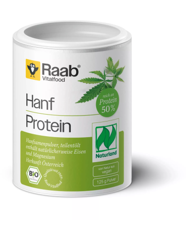 Proteína de Cânhamo Orgânica 125g Raab Vitalfood Pure Nutrition