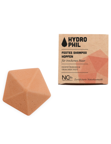 Champú sólido de lúpulo Hydrophil 50g para cabello seco