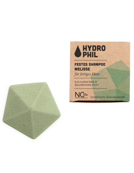 Champú sólido de melisa Hydrophil 50g para cabello graso