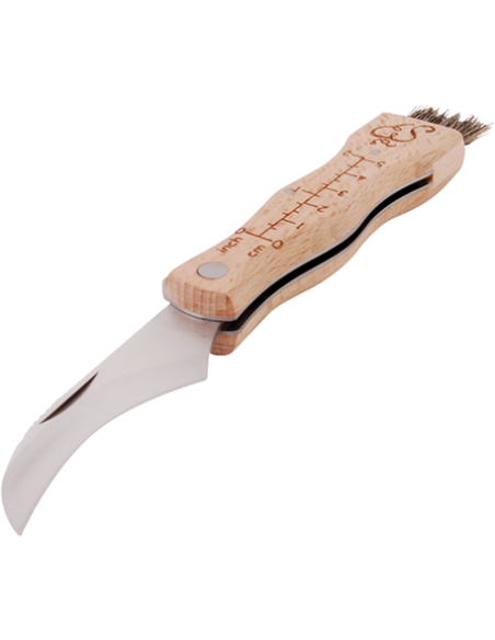Faca cogumelo com pincel 20,5 cm PENC** Redecker
