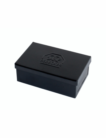 Caixa metálica preta Redecker 9x5,5x3 cm retangular