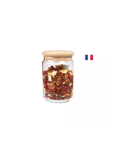 Bote de cristal 1.4L con tapa de madera Ah! Table!