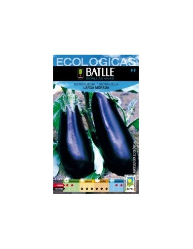Semillas Berenjena Larga Morada Batlle  Cultiva Fácilmente