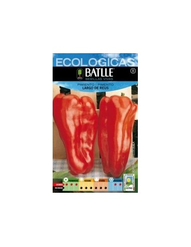 Semillas Pimiento Rojo Largo de Reus Batlle  Calidad Top