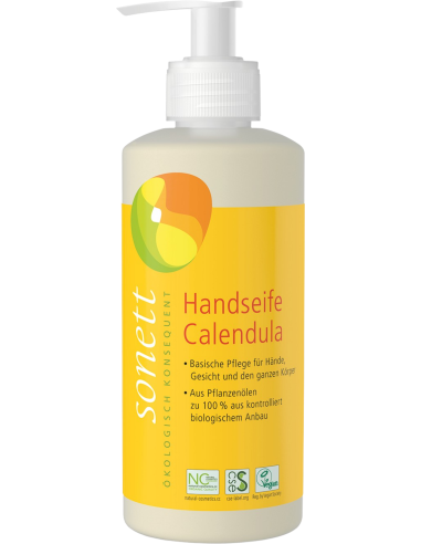 Jabón de manos caléndula Sonett 300ml  Suavidad natural
