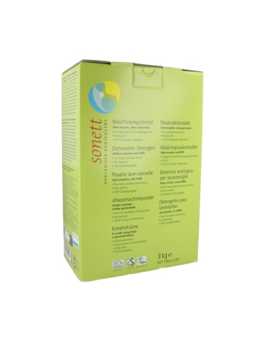 Lavavajillas en polvo Sonett 3Kg ecológico y eficaz