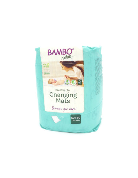 Cambiador Bambo Nature 60x60cm 10 unidades para bebés