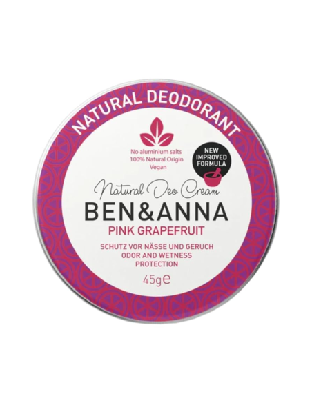 Desodorante Pink Grapefruit Ben&Anna 45g en lata metálica