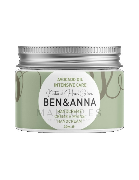 Crema de manos Ben&Anna 30ml con aceite de aguacate
