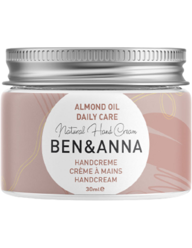 Crema de manos Ben&Anna 30ml con aceite de almendra natural