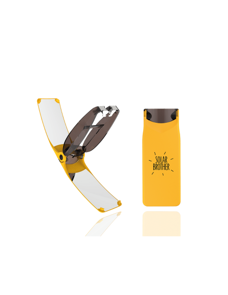 Mechero Solar Suncase Amarillo Solarbrother  Ecológico y Práctico