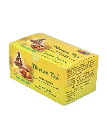 Tibetan Tea Limón 30 Sobres  Té Natural y Refrescante